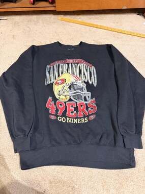 NFL San Francisco 49ers Graphic Logo Crewneck Sweatshirt Sz XL